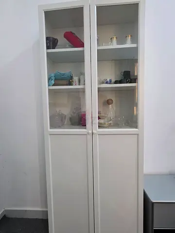 Contemporary Glass Door Cabinet for Stylish Storage
