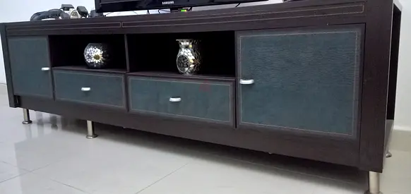 Stylish and Functional Entertainment Center with Storage