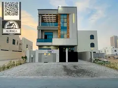 Villa for rent in Al-Amirah area. The villa has an elevator, two floors and a roof, a majlis (formal