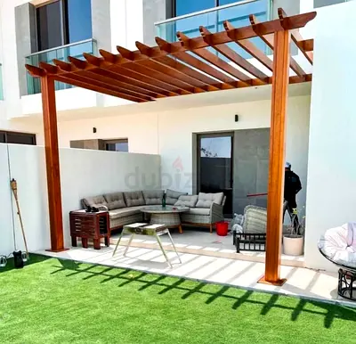 Wooden pergola