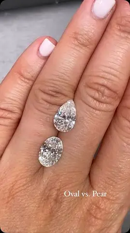 Lab Diamonds in Oval and Pear Shapes
