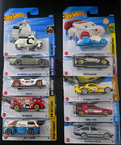 10 Hotwheels set A7
