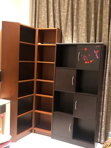 Wooden cabinet for books,