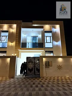Townhouse villa for rent in Al Yasmeen area, Ajman. Five master bedrooms and a master majlis. Asking