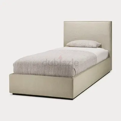 Brand New single bed fabric coated with manual storage unique design