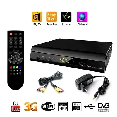 WORLD-WIDE TV CHANNEL AVAILABLE DTV DV3 Digital TV Box with Remote Control