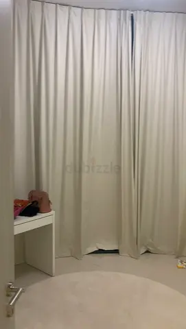 White blackout curtains 2 pieces W260 X L312