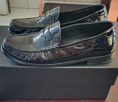 YSL Classic Black Leather Loafers - Timeless Style for Any Occasion