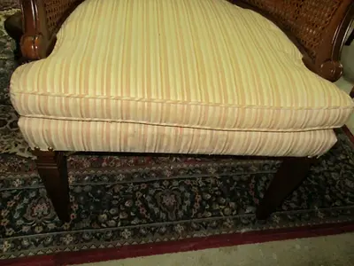 Corner chair with small dots