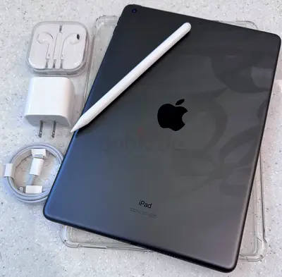iPad 7th Generation,128GB,WiFi,Space Grey with Stylus Pencil,Case,EarPods  20W Fast Charger