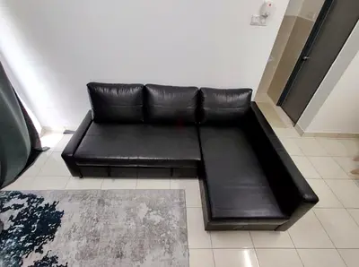L shape sofa bed with storage