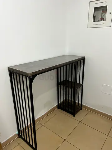 Industrial Slim Console with Side Shelves (Moving out sale)
