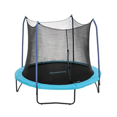 Bestway Xtreme Air 10 ft Trampoline for Kids  Adults, No-Gap Enclosure, Foam-Padded Poles