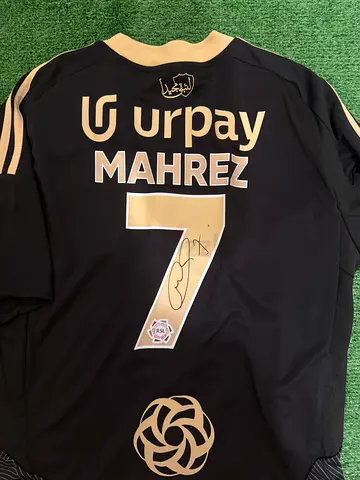 Authentic Signed Riyad Mahrez Jersey with proof