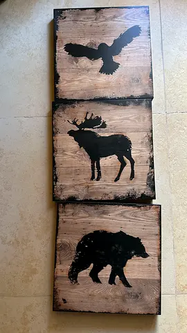 IKEA set of 3 wall art decor