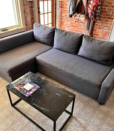 L shape sofa bed with storage