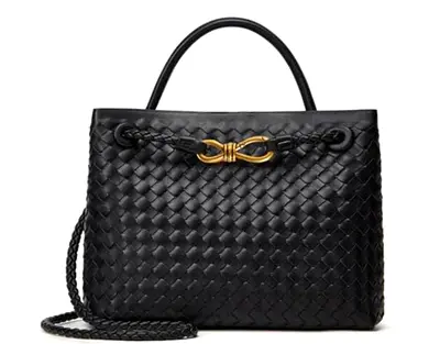Chic Black Woven Handbag for Sale