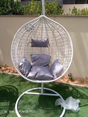 Cozy Hanging Egg Chair with Cushions