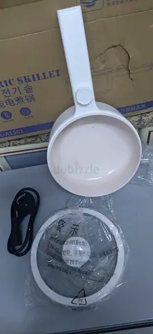 1.5L Multi-functional Electric Skillet 600W Non-Stick Rapid Cooking Noodles