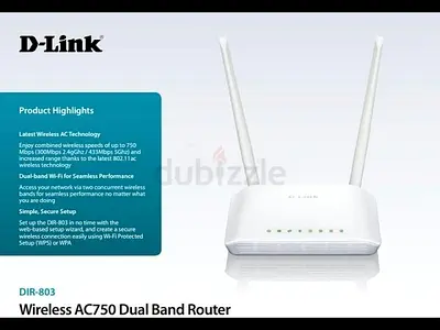 D-Link DIR-803 Wireless AC750 Dual Band Router