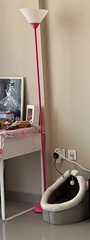 Pink floor lamp