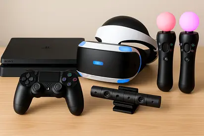 Sony PlayStation 4 Console with Controller and VR