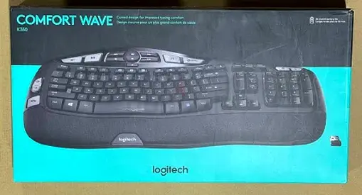 Logitech Comfort Wave K350 Contoured Ergonomic Wireless Keyboard