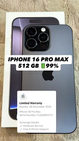 Apple iPhone 16 Pro Max - 512 GB in Excellent Condition