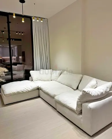 Marina home feather filled sofa with footstool