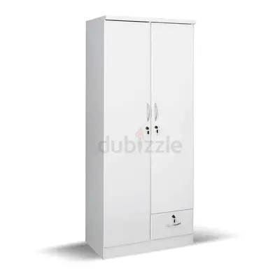 Spacious White Wardrobe with Drawer for Sale