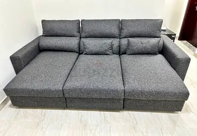 Ikea eskilstuna L shape sofa bed under storage