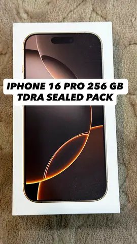 Brand New iPhone 16 Pro - 256 GB - Sealed Pack
