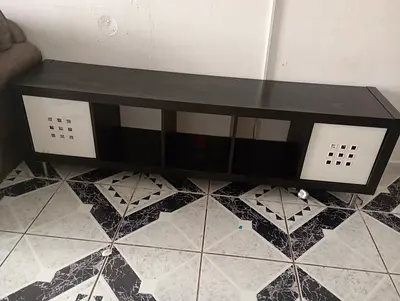 Sleek Black Entertainment Center for Sale