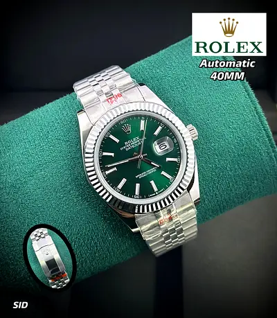 Rolex Oyster Perpetual Datejust Green Dial available for sale .