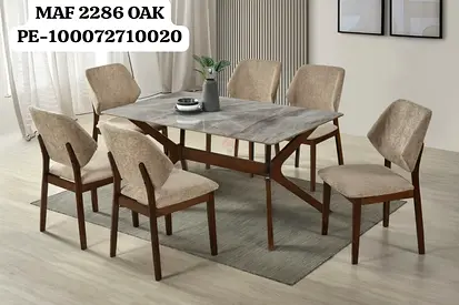 Brand new wood Dinning table with 6 Chairs Available