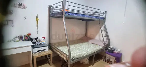 Sturdy Bunk Bed with Mattress Included