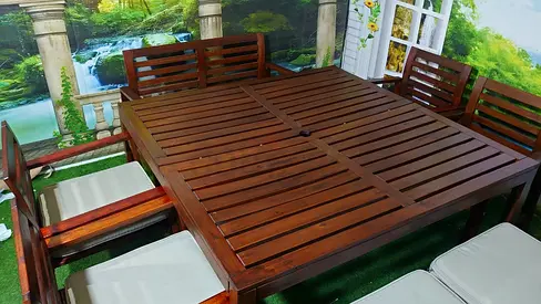 Outdoor Ikea Applro dining table with chairs for garden and balcony  No damage  Excellent condition