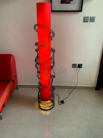 Floor lamp metal red