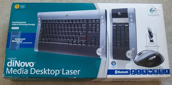 Logitech diNovo Media Desktop Laser - Complete Keyboard and Mouse Set