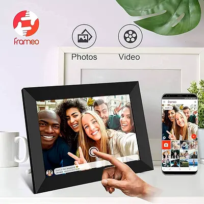 YENOCK FRAMEO Digital Photo Frame WiFi 10.1 Inch HD IPS LCD Touch Screen