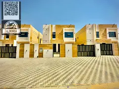 For rent in Al Zahia area: a villa with 3 master bedrooms, a living room, and a maid's room.