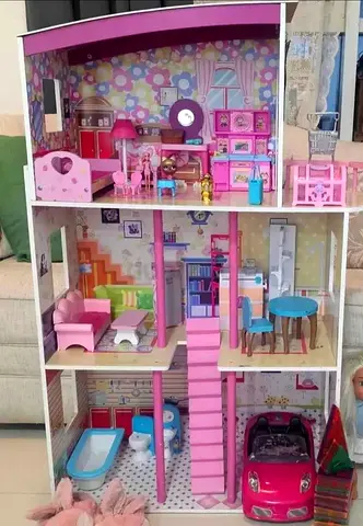 Charming Dollhouse with Furniture - Perfect for Imaginative Play!