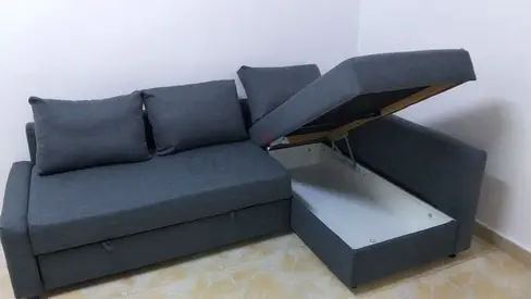 Ikea Grey Sofa with Storage
