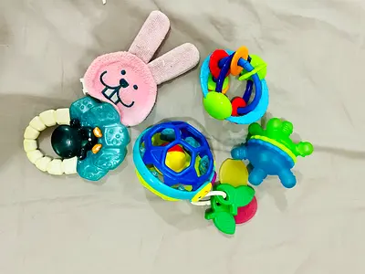 Rattle teether toys