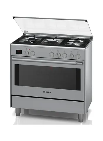 90x60 Cm Dual Fuel Range Cooker with Gas and Electric Flexibility, Cast Iron Pan Support, Series 8,