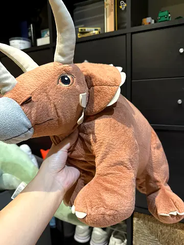 Soft Plush Triceratops Dinosaur Toy