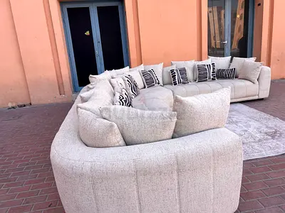 Pan Emirates Corner Sofa Beige