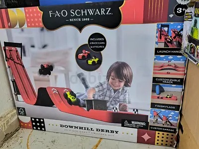 Exciting FAO Schwarz Downhill Derby Race Set