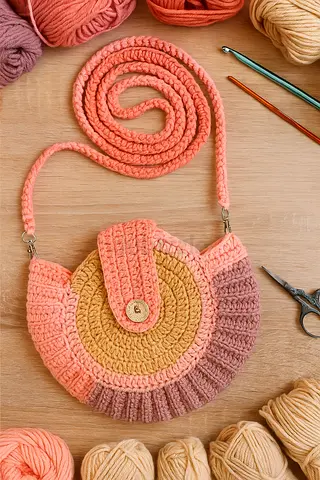 Handmade crochet bag for sale