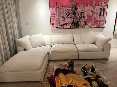 Marina home luscious sofa with footstool